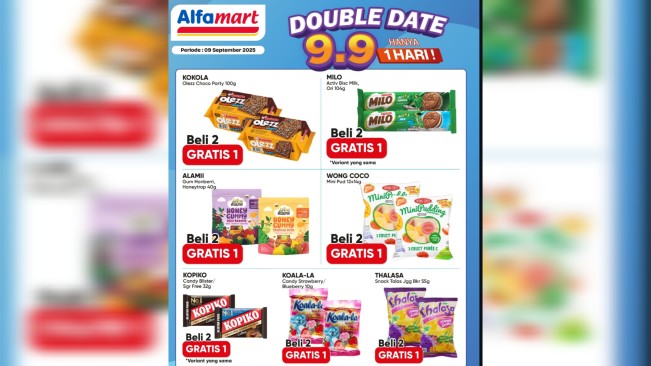 Promo 9.9 Alfamart 2025: Beli 1 Gratis 1, Diskon Gila-Gilaan Sehari Saja